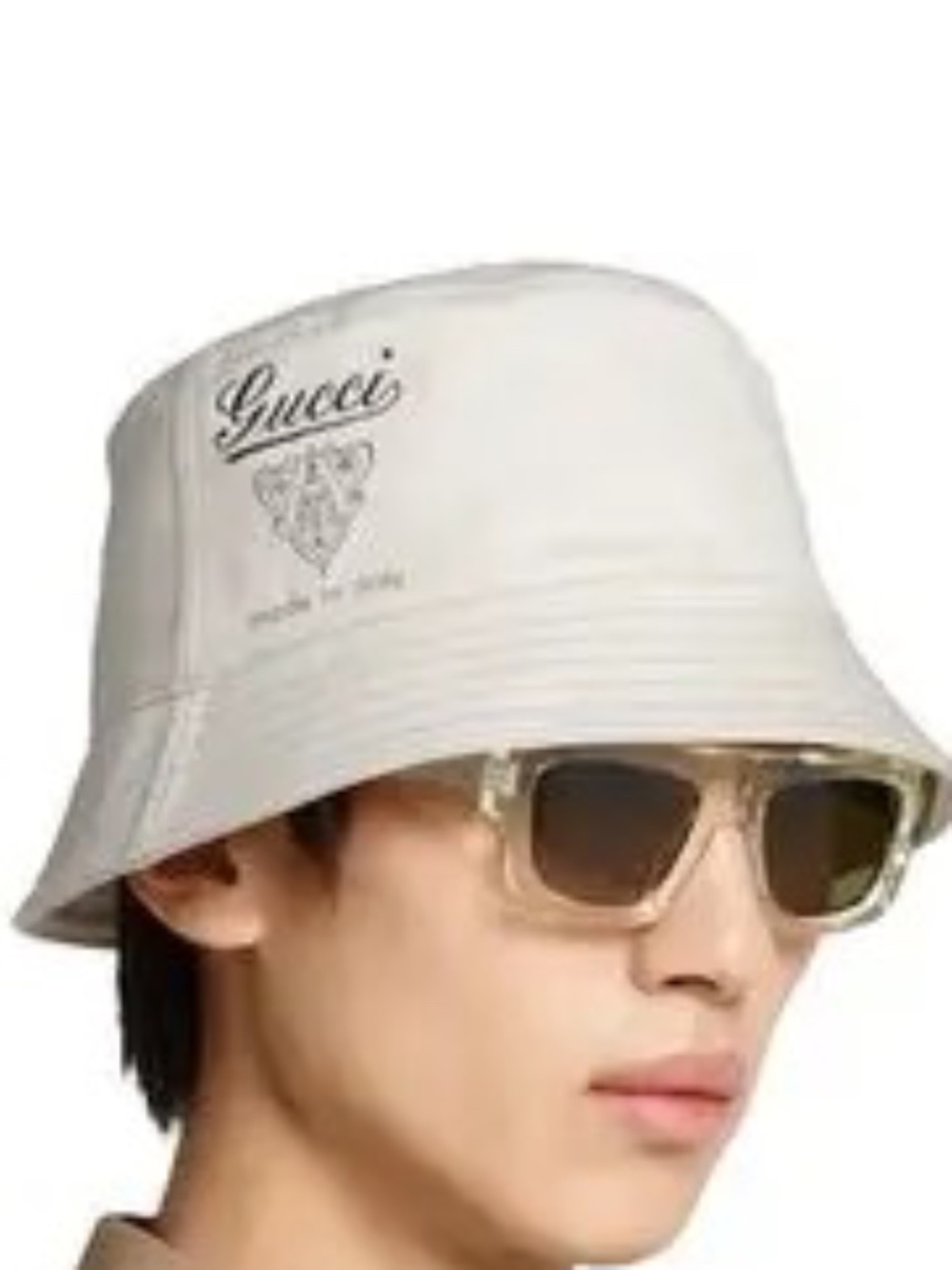 Gucci Coat of Arms Crest Bucket Hat Size M